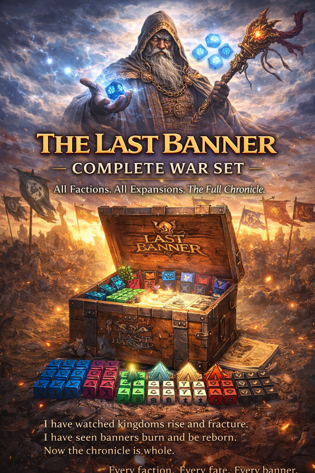 The Last Banner: Complete War Set - 3D Printable Tabletop Wargame - 3D Printable TTRPG Game