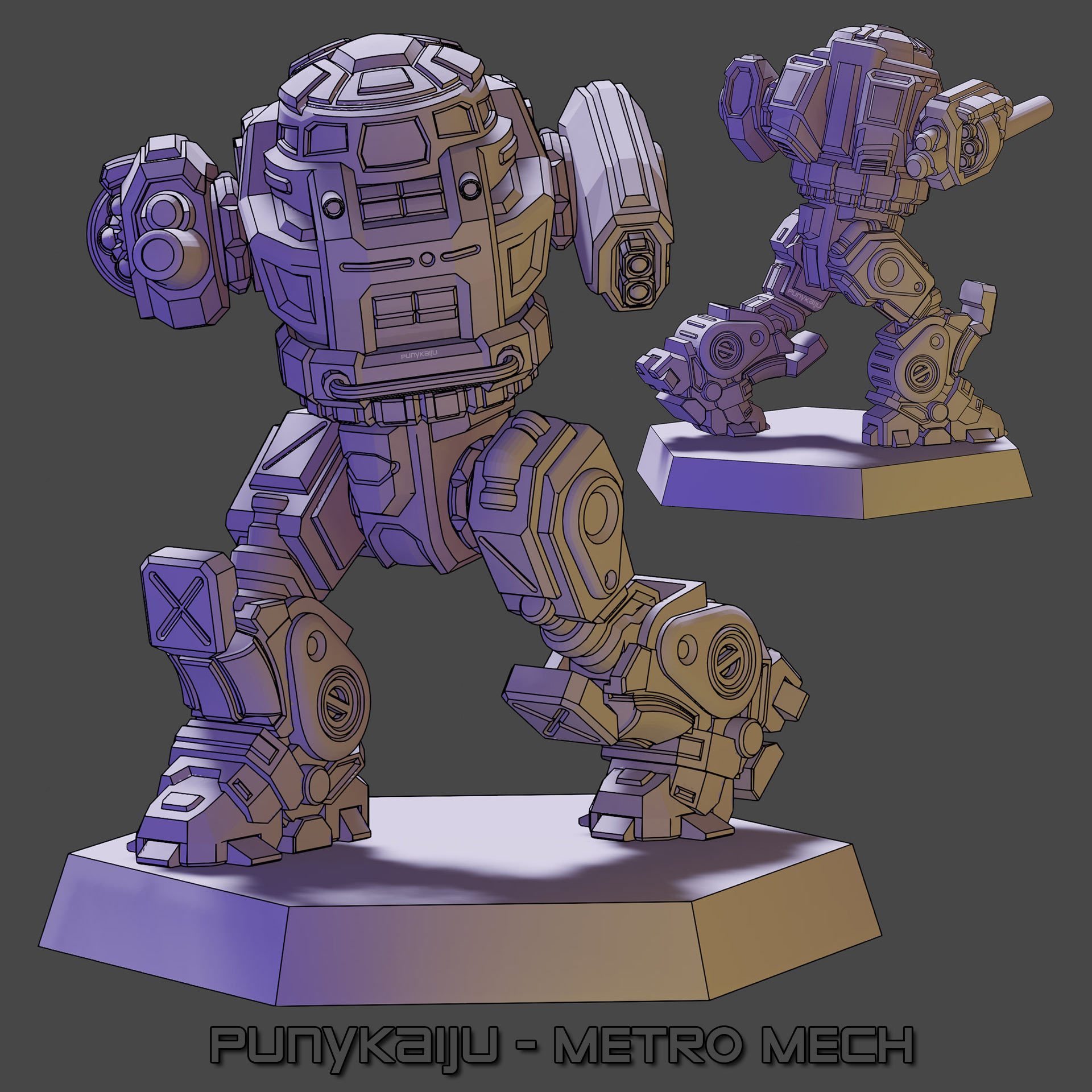 MetroMech - Minature with 1.25 base.