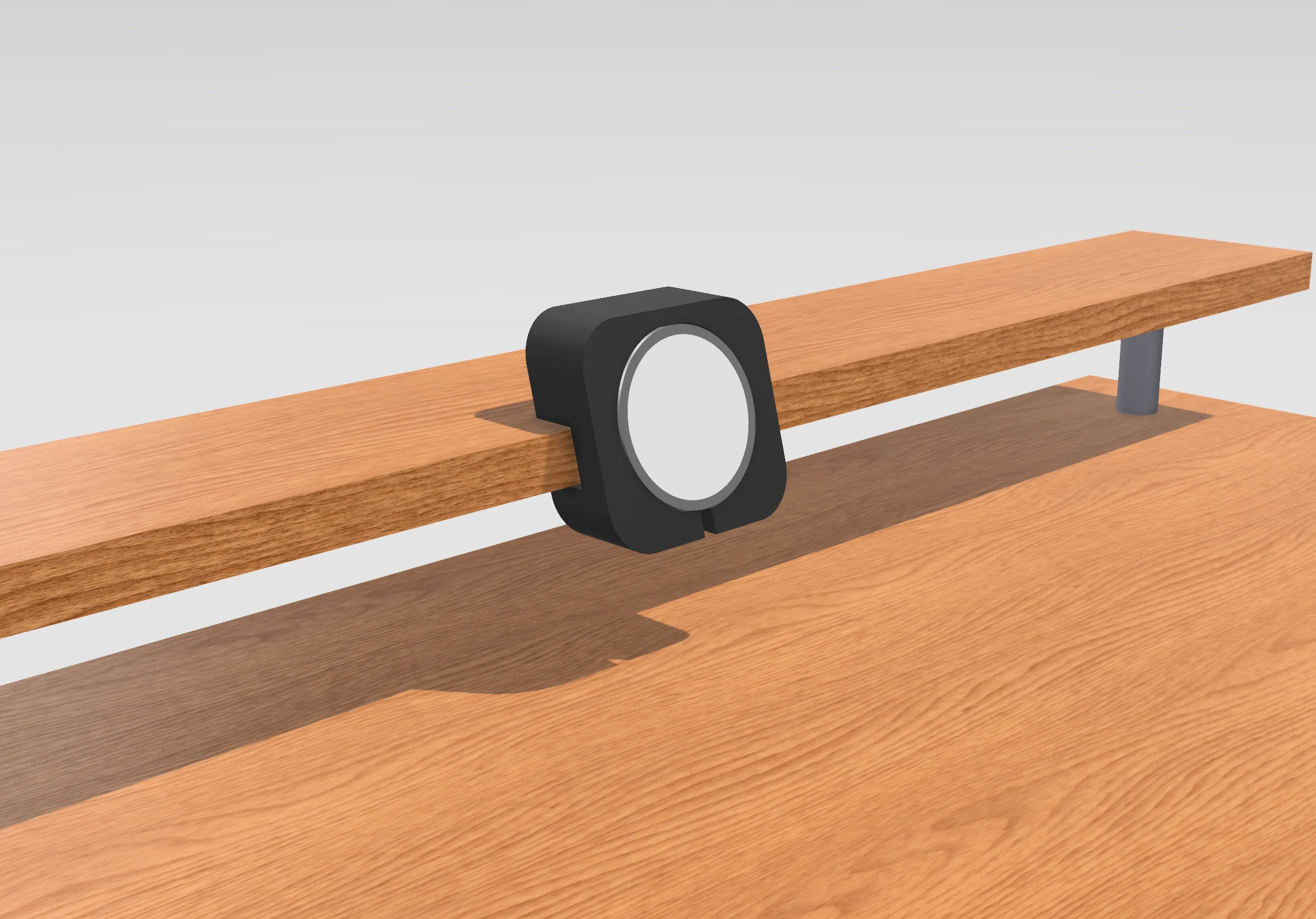 ASYMMETRICAL MAGSAFE CHARGE STAND FOR DESK WITH SHELVES