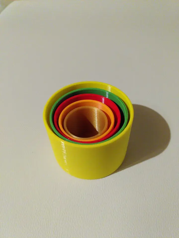 Rainbow Nesting Cups – Sensory Montessori Stacking Toy