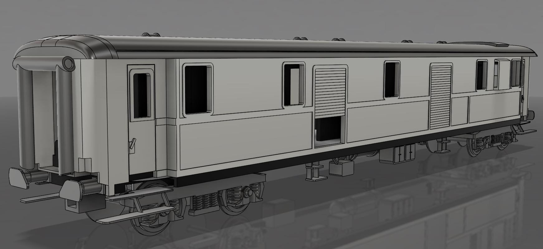 H0 FS 1978R Baggage Car