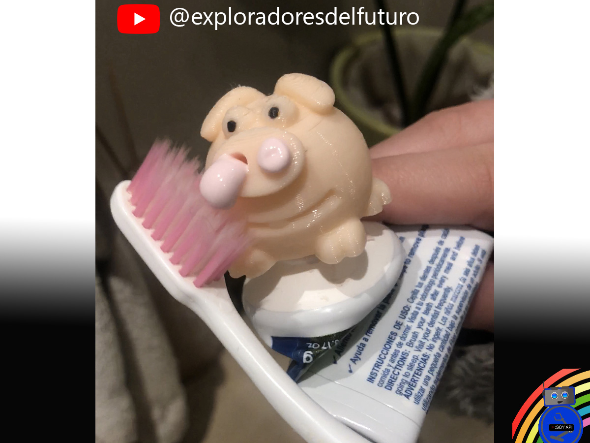 Funny toothpaste dispenser