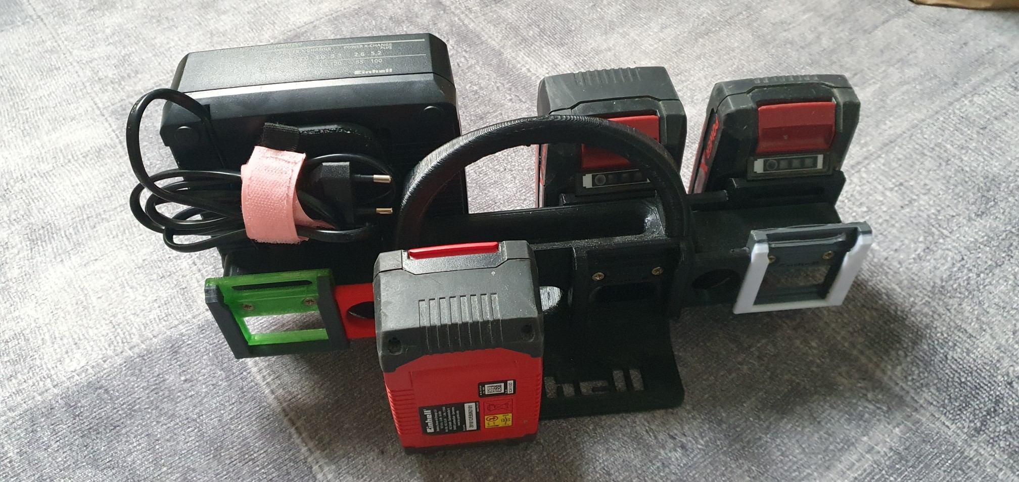 Einhell Power X-change Battery Akku CARRY holder 4x/8x times