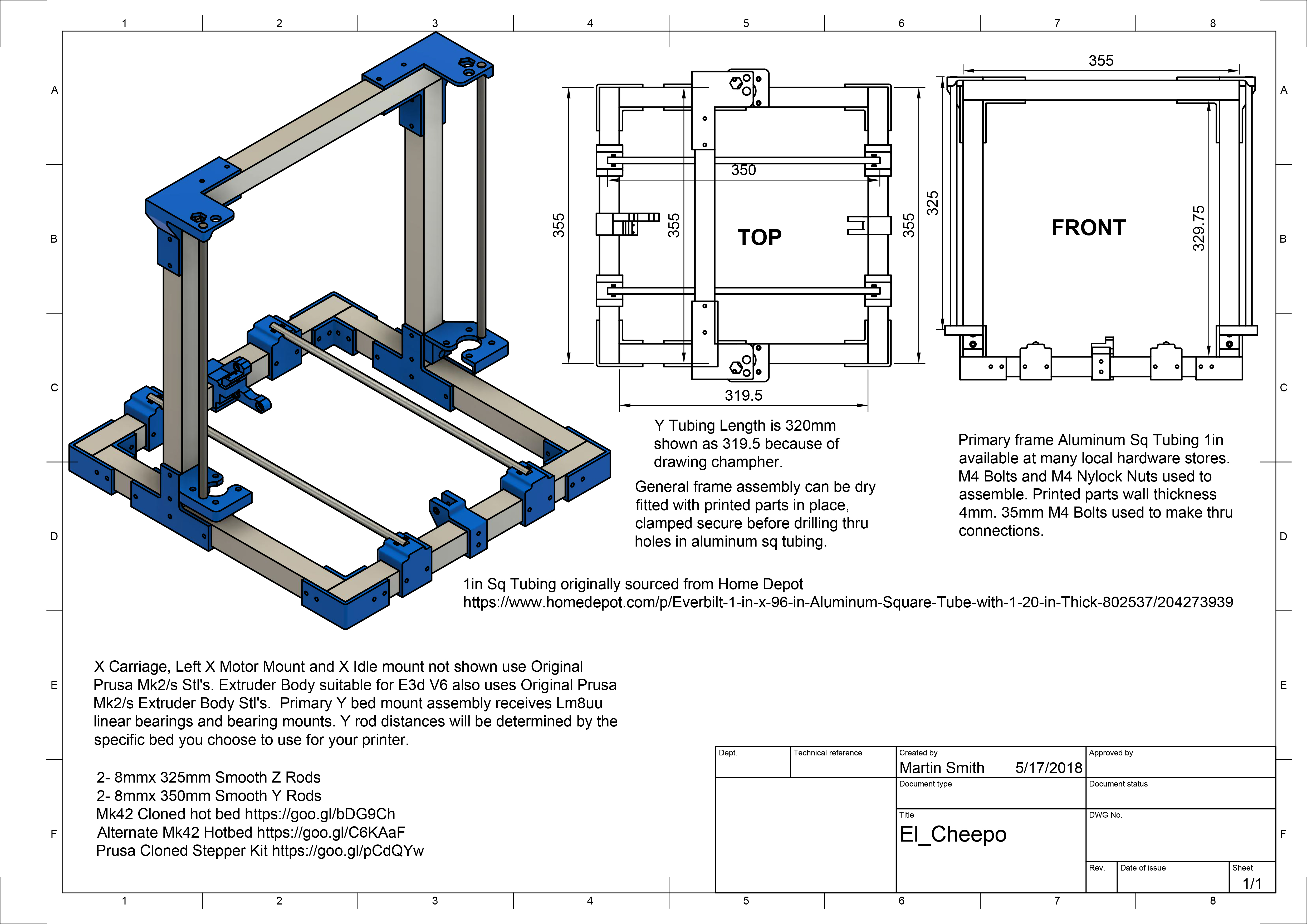 "El Cheepo" DIY 3D Printer