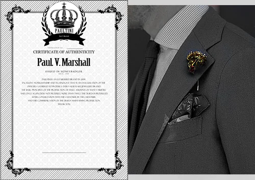 the Flower2 (necklace & boutonniere pin)