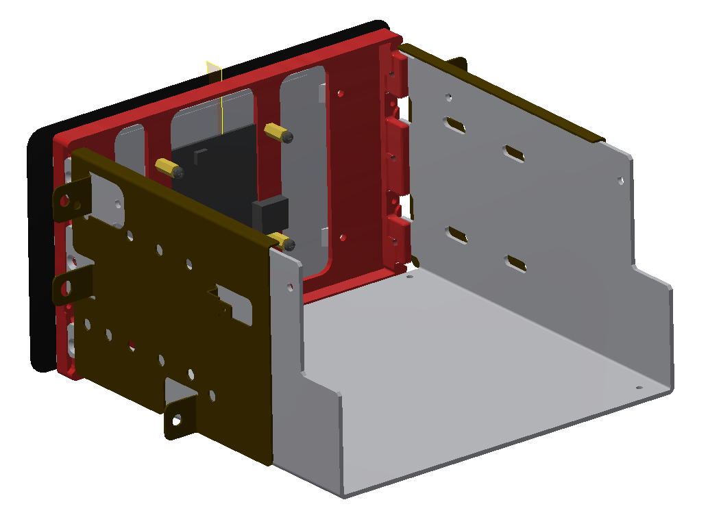 Front Mount for Raspberry Pi 7" LCD Touchscreen