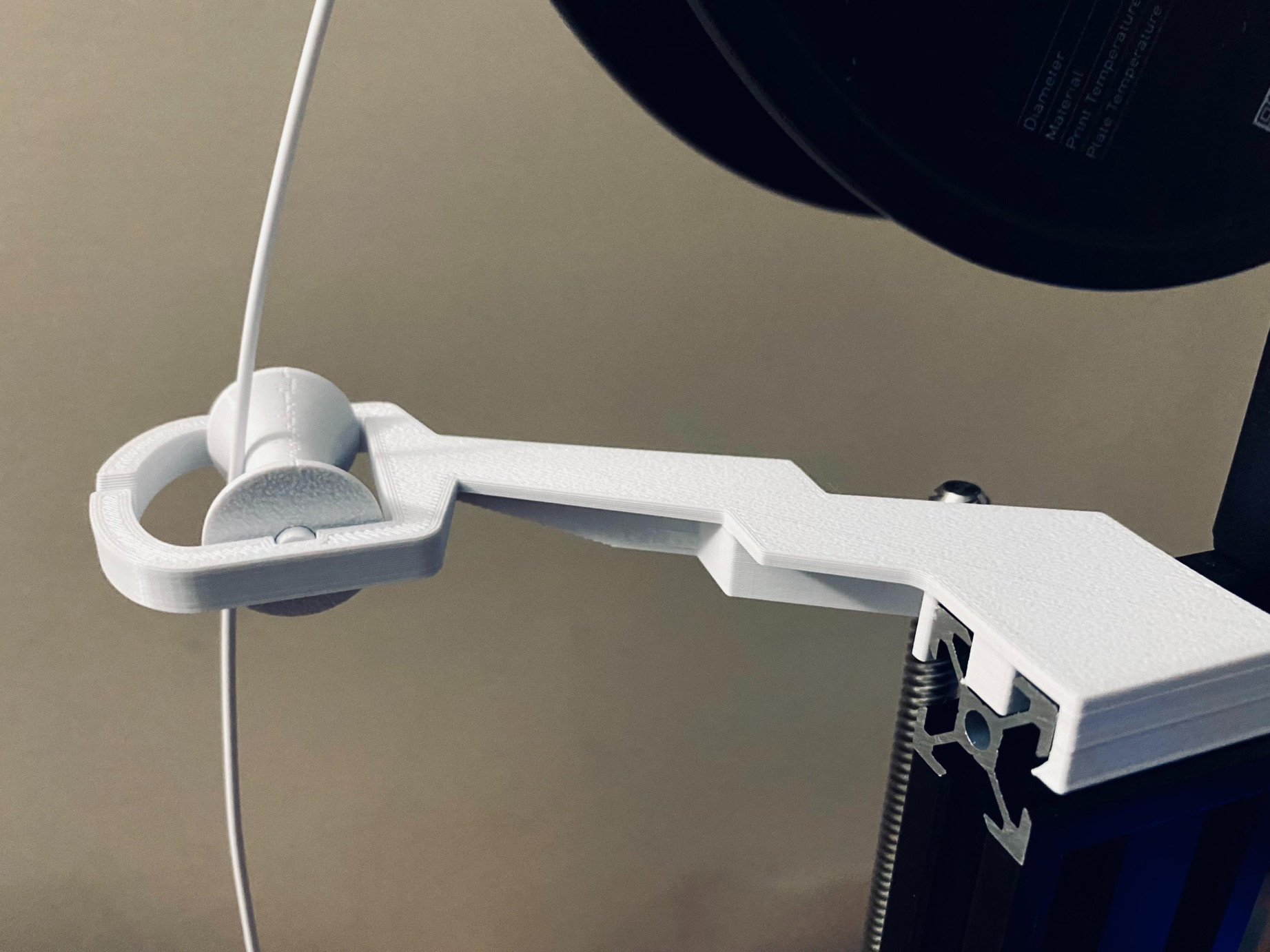 (Revised) Filament Guide for Ender 3 PRO (with roller)