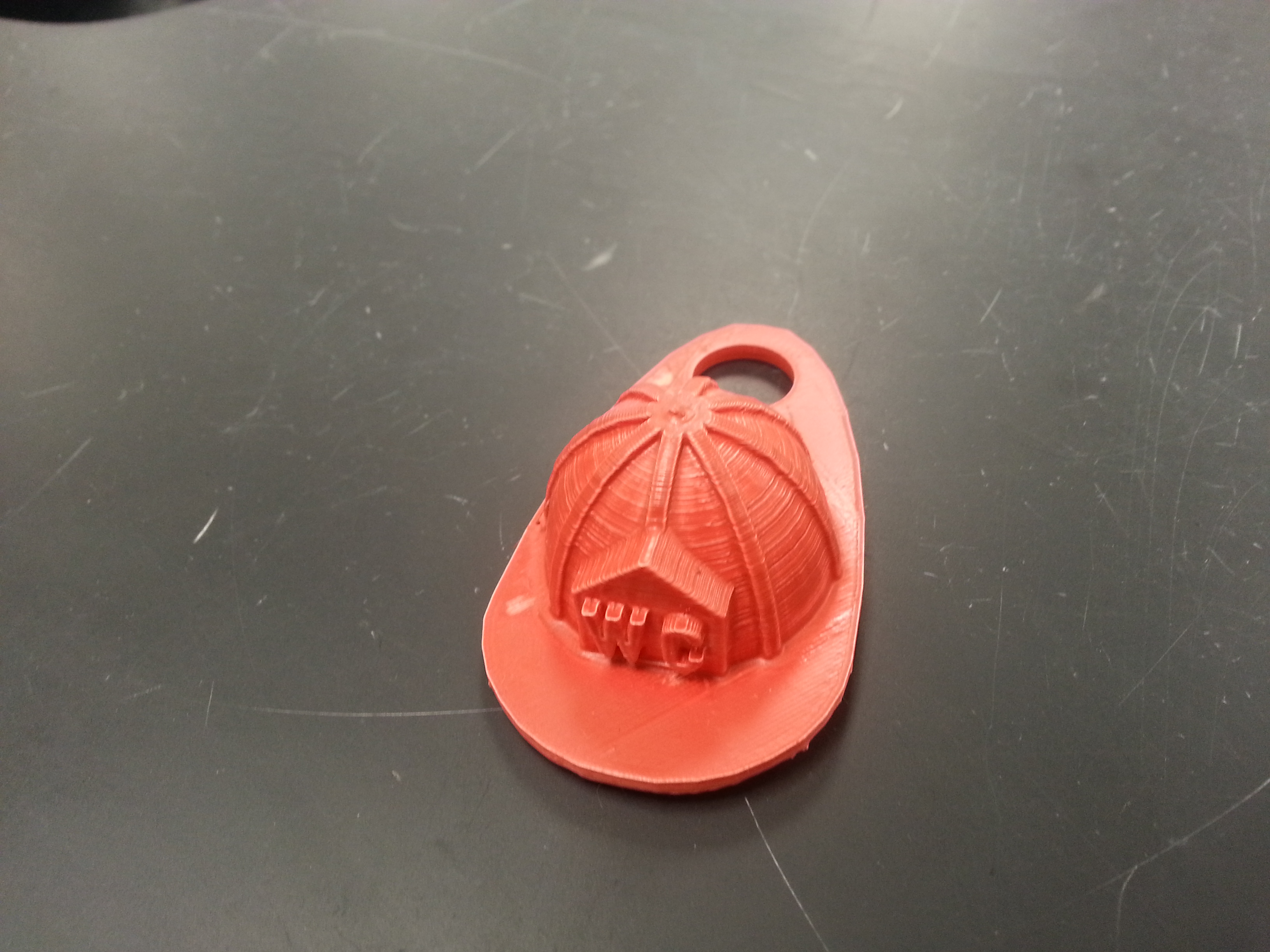 Fire Helmet Keychain