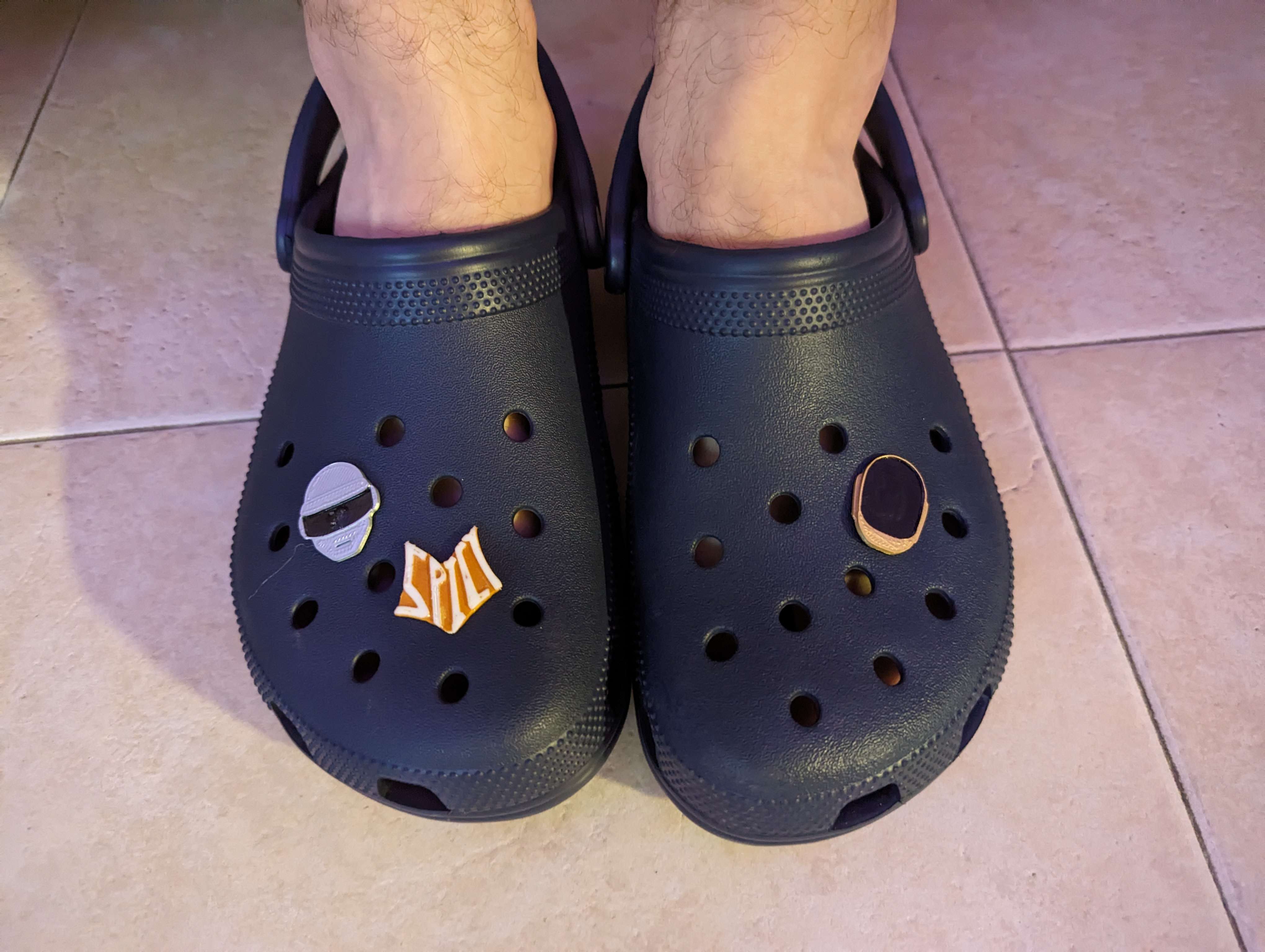 Daft Punk Crocs charms / pins