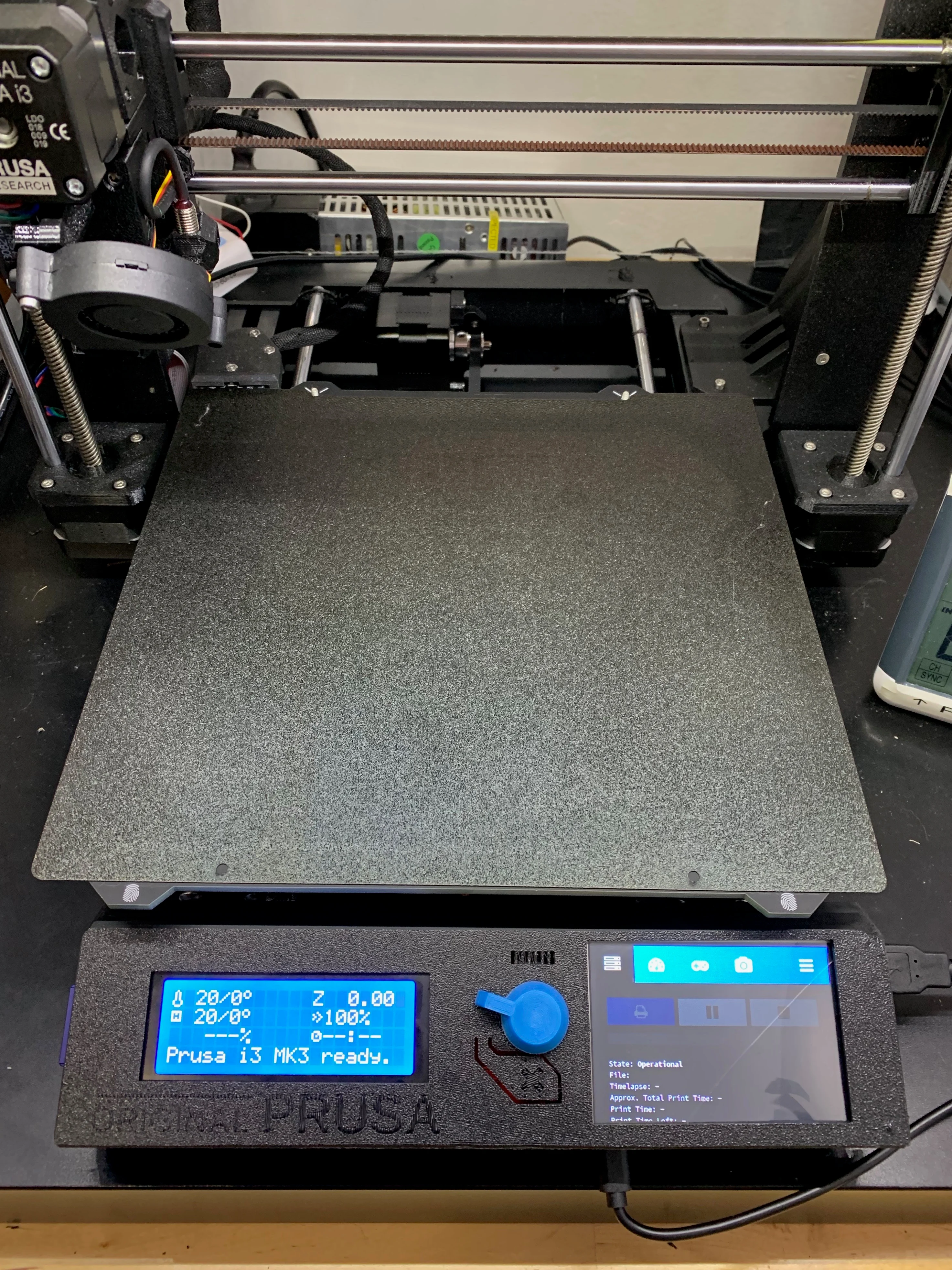 Prusa i3 mk3 Super Cover for 3.5 inch Adafruit TFT Touchscreen Octopi