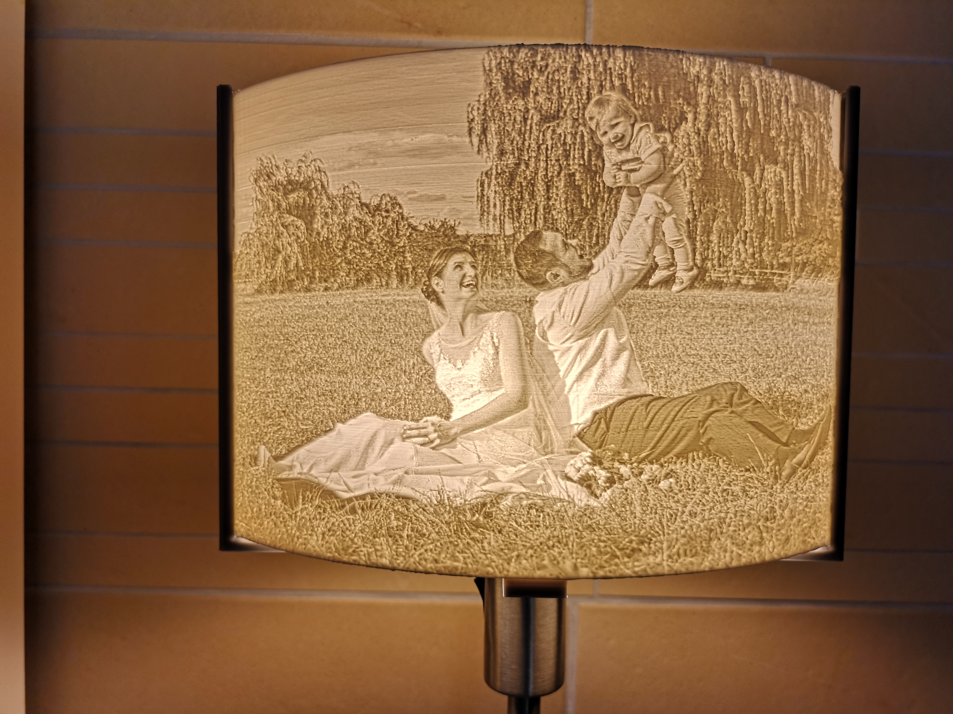 Lithophan Lampenhalter für Fotos: 3:2 / 4:3 Fassungen: E14 / E27