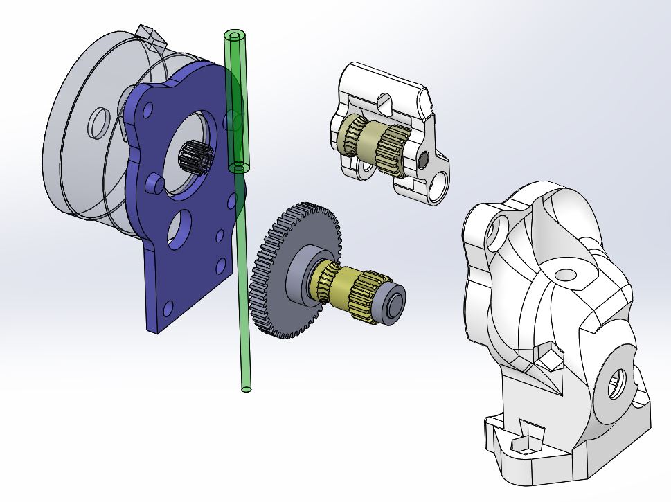 Decem Extruder v2.1d - direct drive (BMG reload) , (TPU 85A ok)