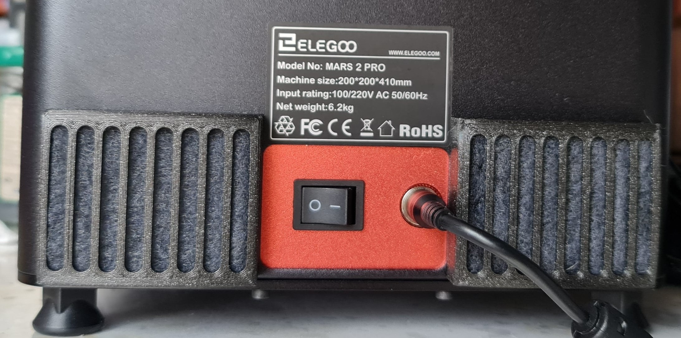 Porte filtre Elegoo Mars - Mars Pro - Mars Pro 2