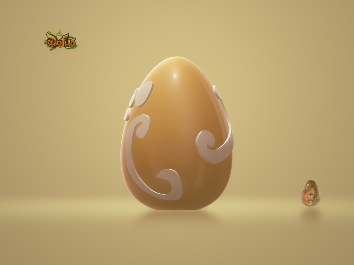 Egg Dofus ivory / Oeuf Dofus Ivoire