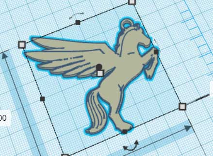 Pegasus pendant - Pendentif Pégase