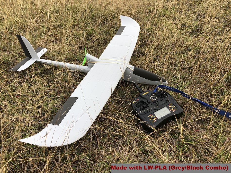 LW-PLA RC Plane - Pusher Propeller (PProp)