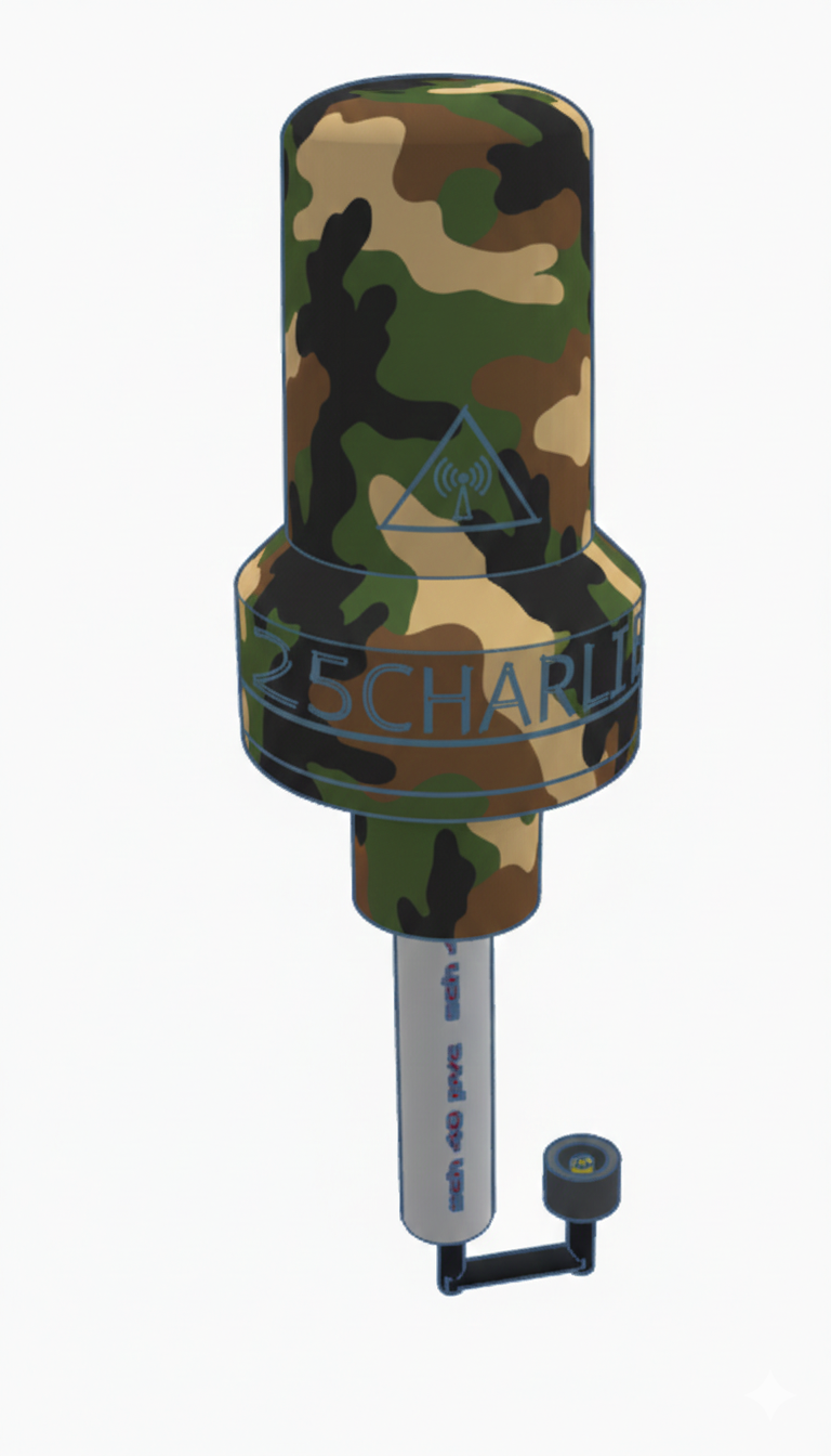 Yogurt cup tactical cover antenna