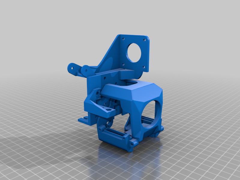 Ender 3 V2 Bondtech LGX mount for Ender 7 Style Shroud with PrinterMods MDD1.3 Linear Rails