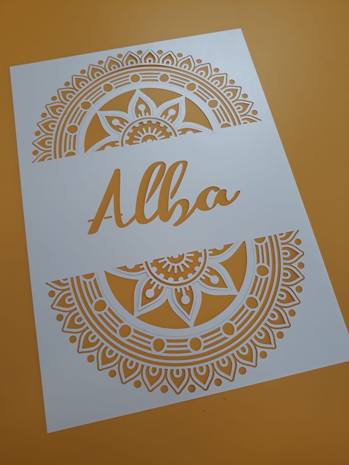 Cuadro nombre Laser cut