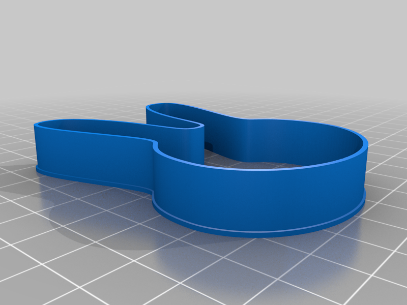 Bunny ears cookie cutter