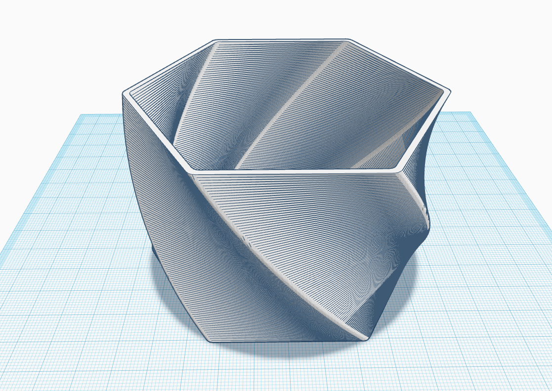 Warped Hexa Planter