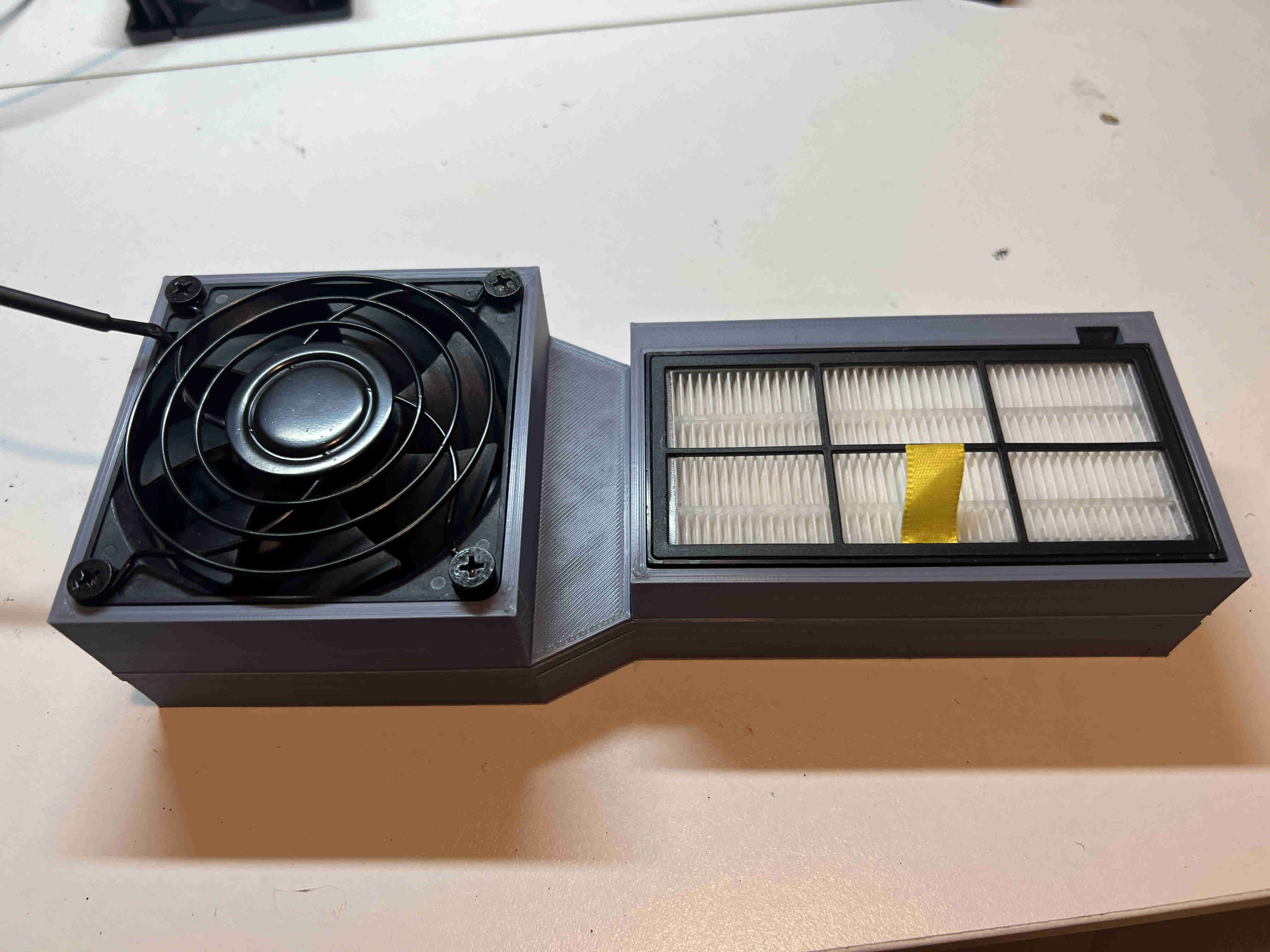 Active charcoal carbon and hepa air filtration system