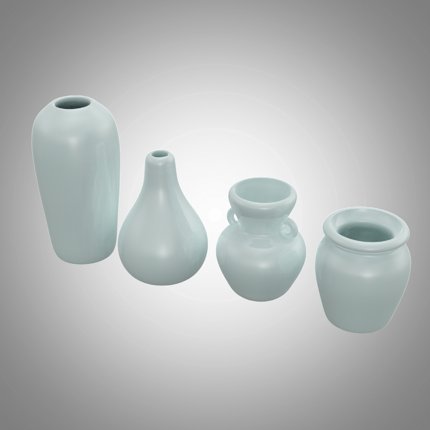 miniature white porcelain set