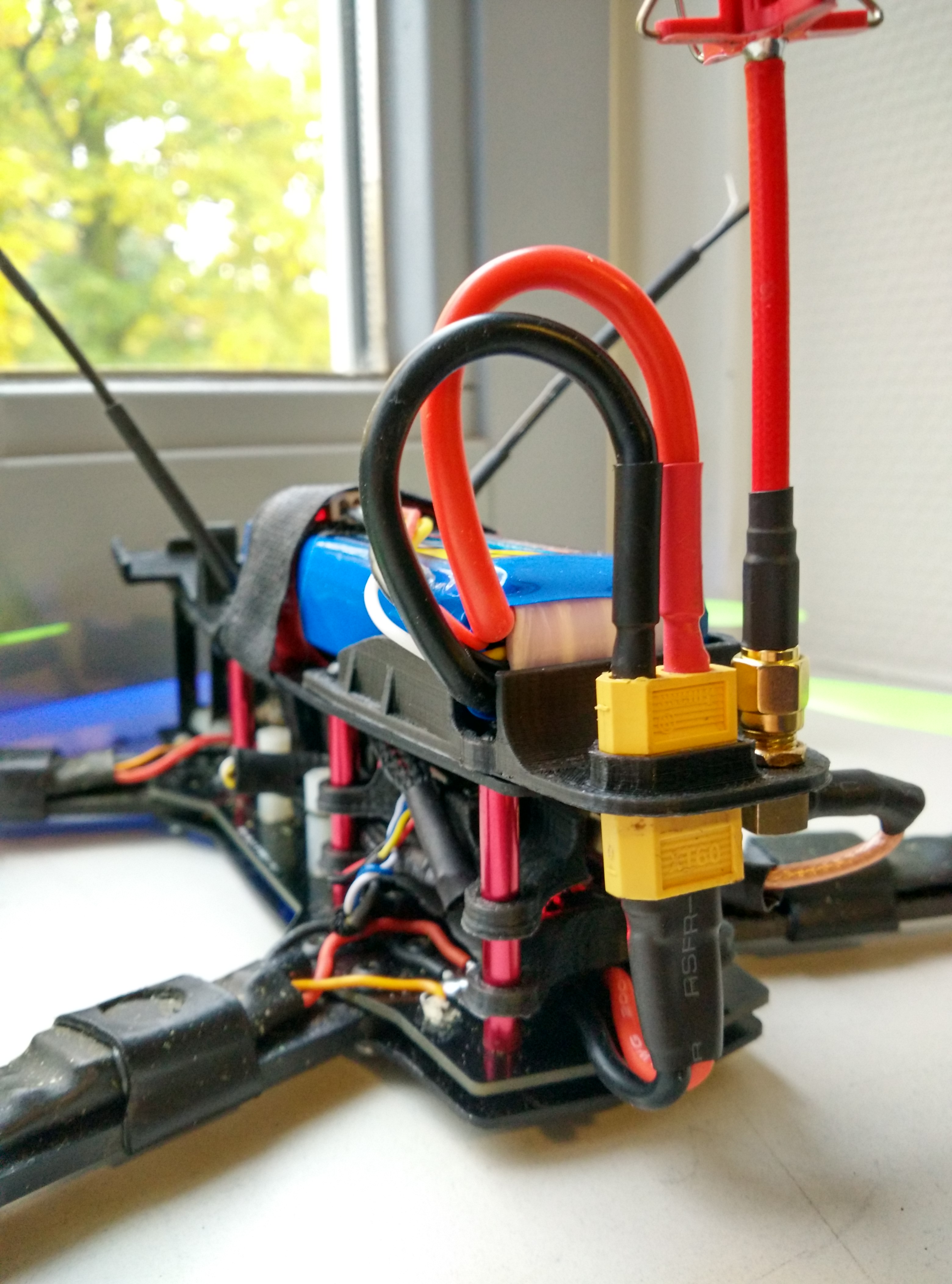 ZMR250 Battery, XT60 & Antenna holder
