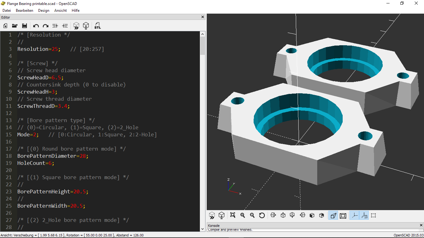 Easy's parametric parts collection