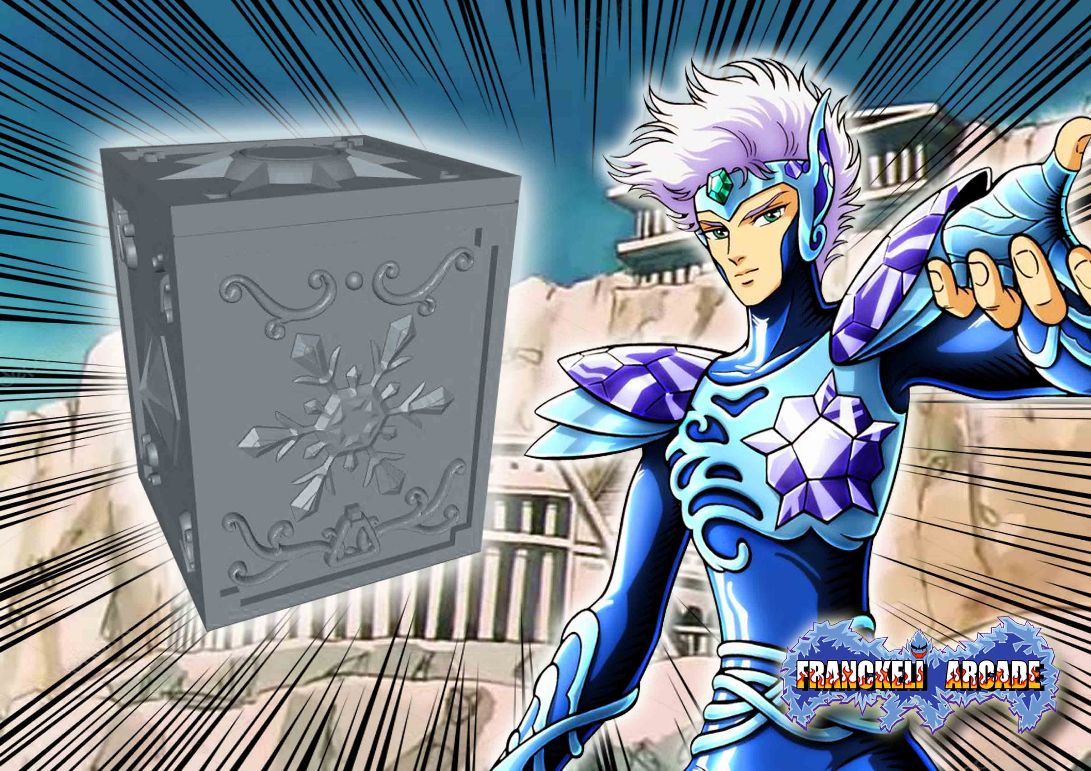 saint seiya plata cristal box