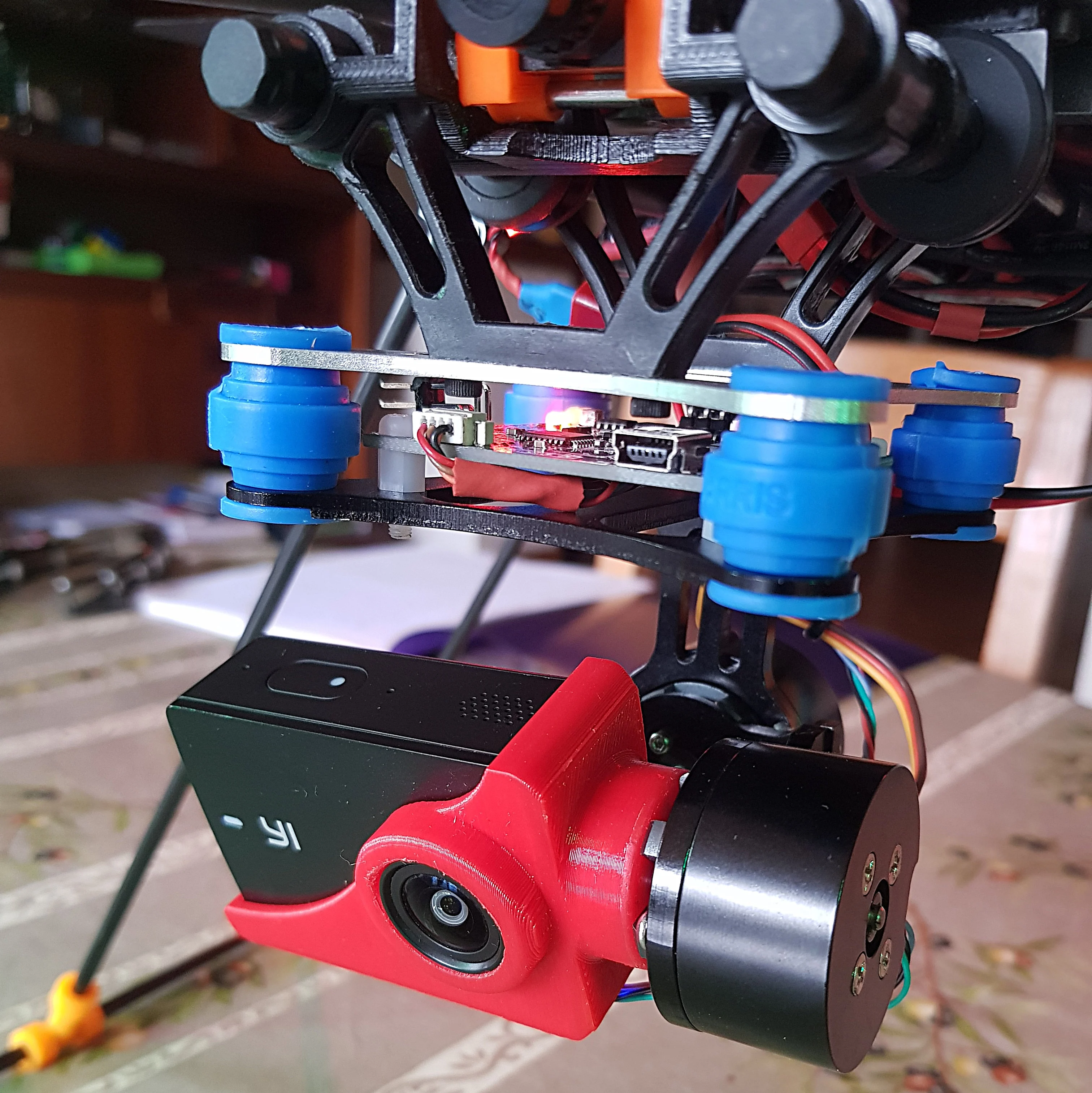 Gimbal support for XIAOMI YI Discovery  4K action camera