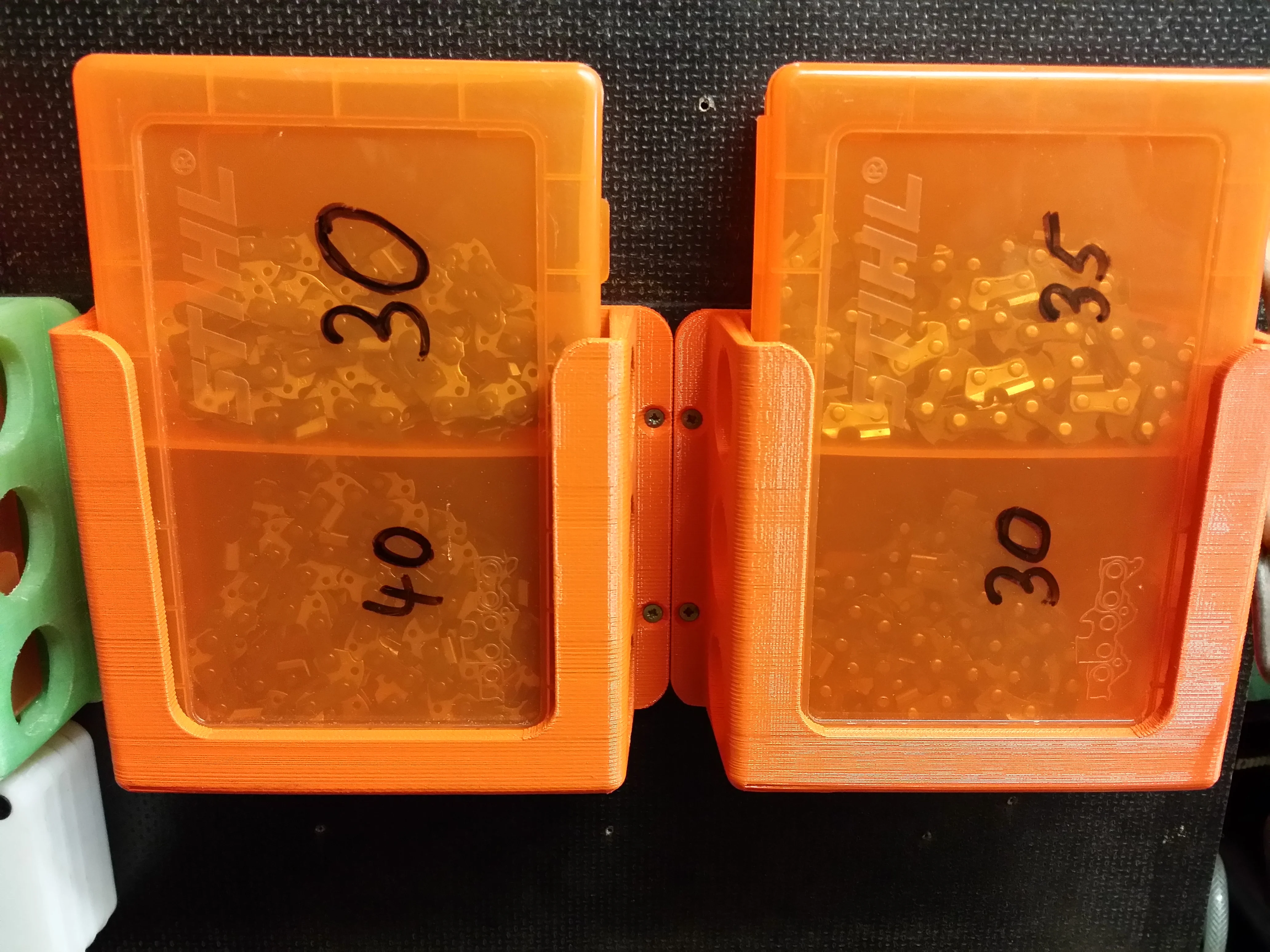 Stihl chainbox holder for orange stihl box
