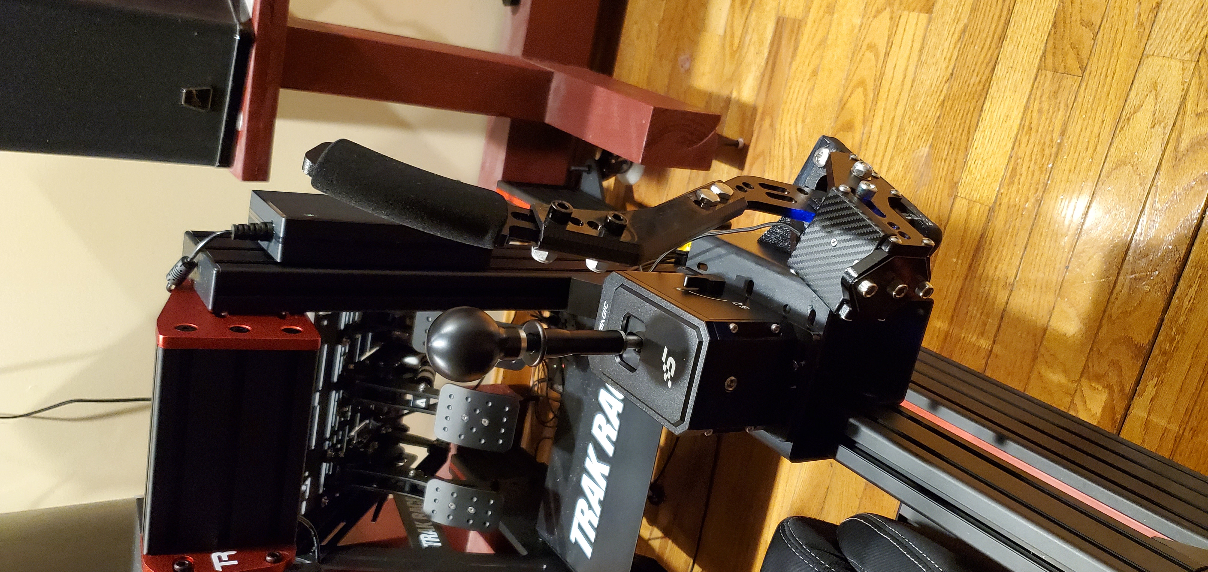 Sim Racing Handbrake Extension + Frame Mount