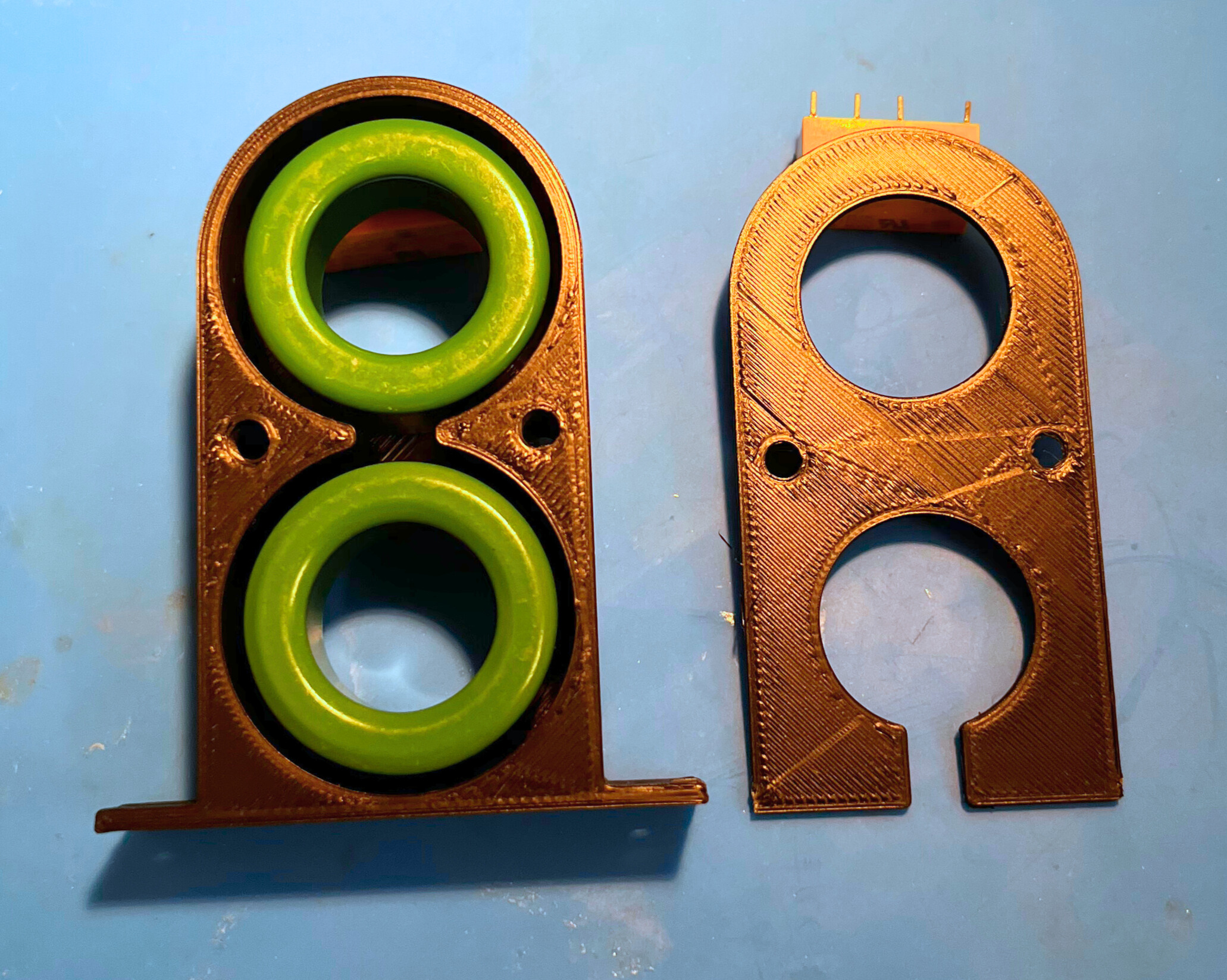 DRSSTC Feedback & OCD Current Transformer Holder Enclosure (Dual Core, Multi-Size)