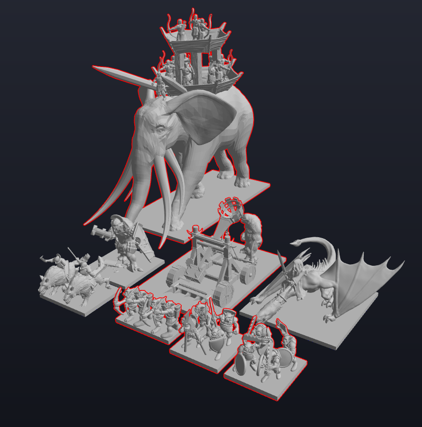 15mm Armies of Mordor and Wildmen of Dunland
