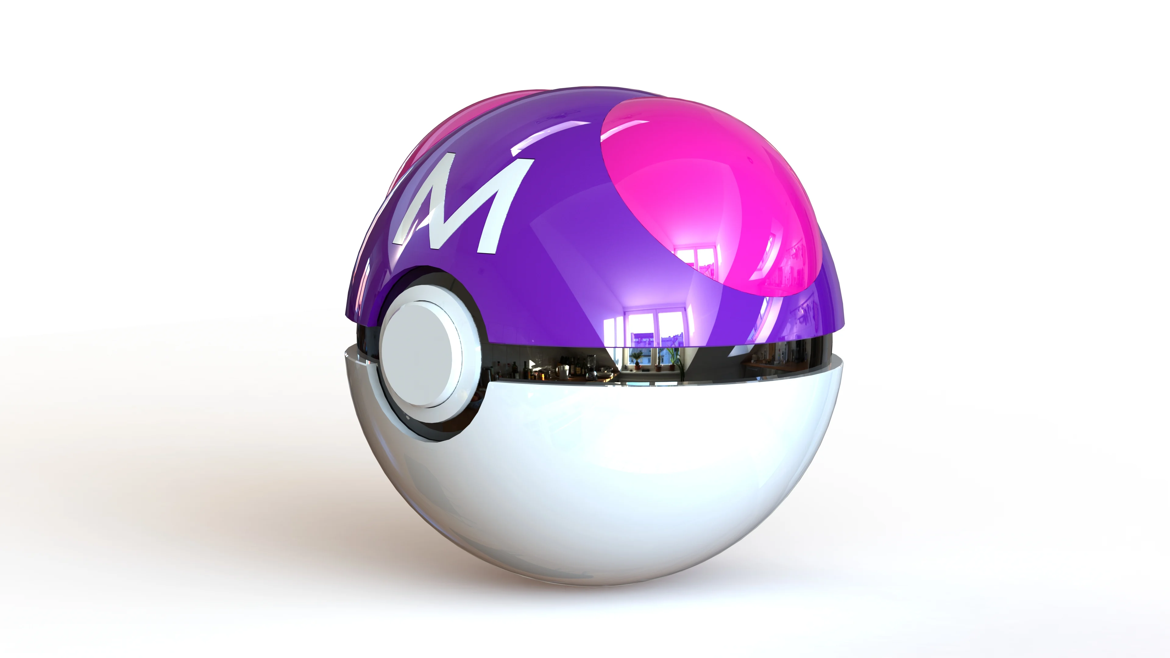 Master Ball - Fully Functional PokeBall with Button and Hinge