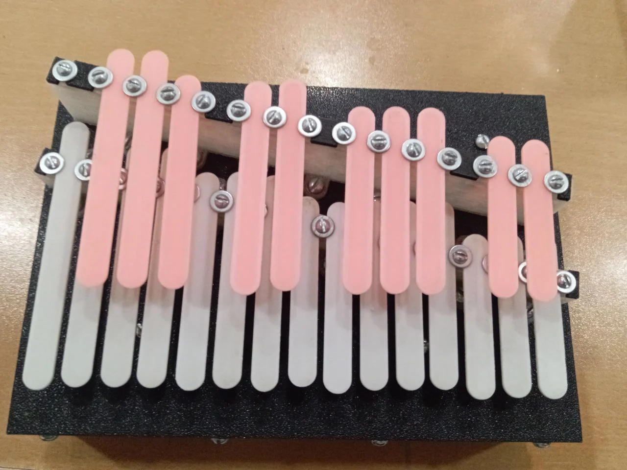 Tunable chromatic mbira/kalimba/thumb piano musical instrument!