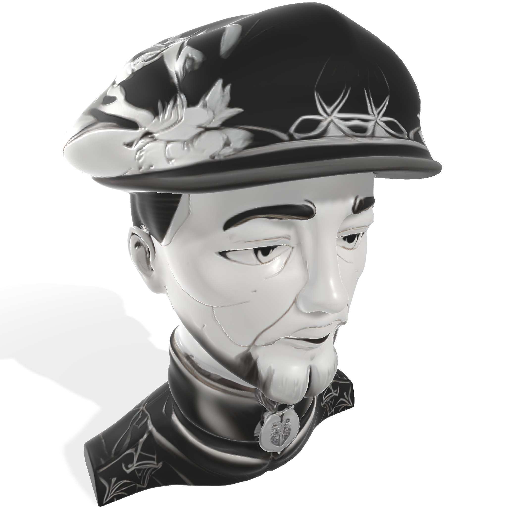 Ornate Gentleman Bust