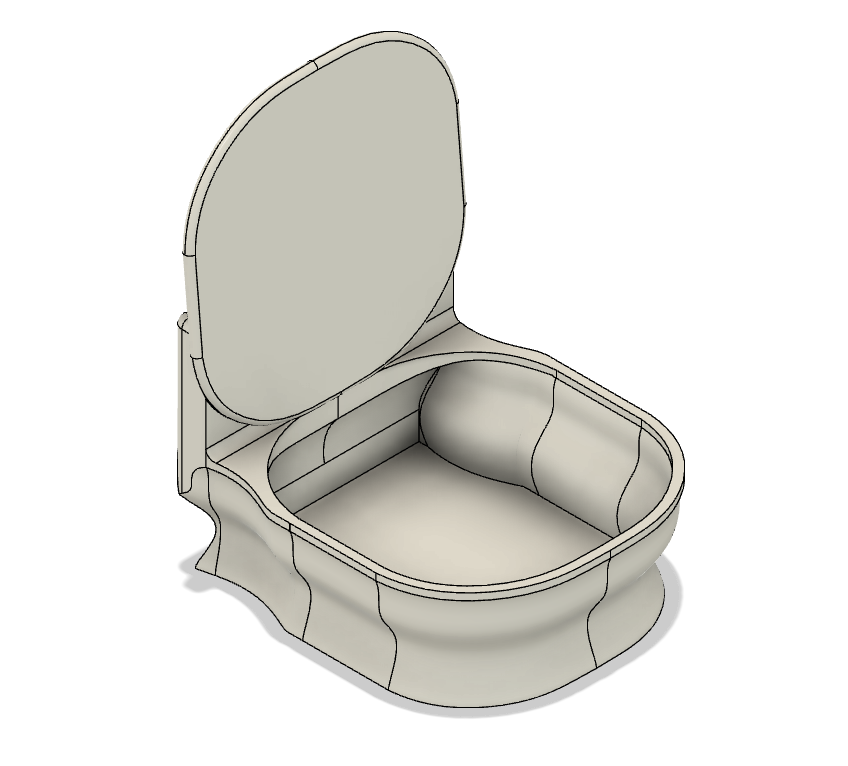 Toilet Bin for Bambu Labs A1