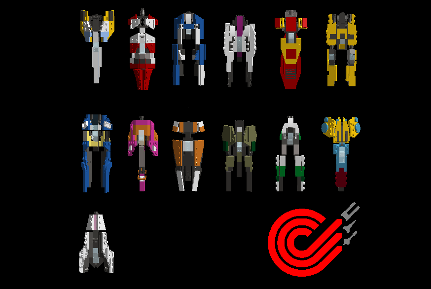 Miniature Lego Wipeout Fury Ships