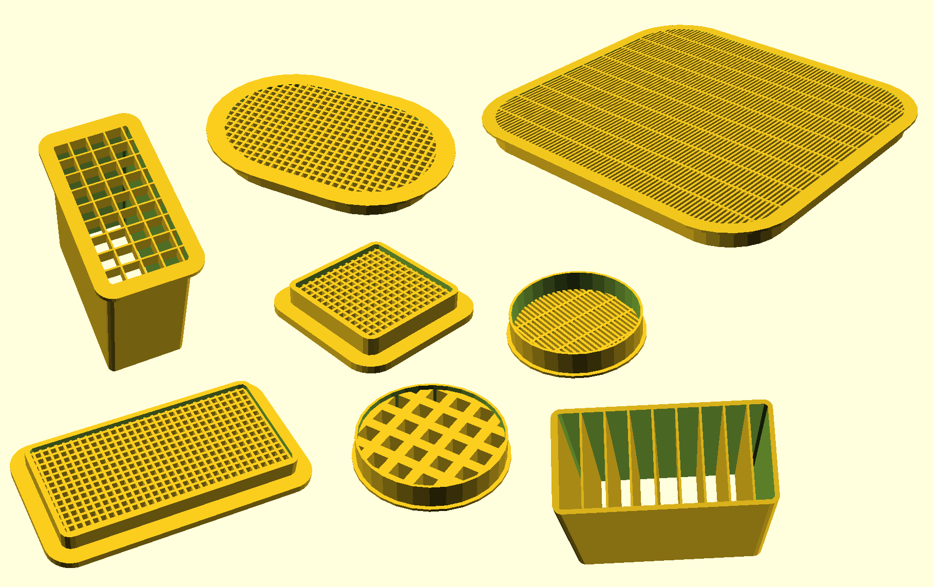 Customizable ventilation grid
