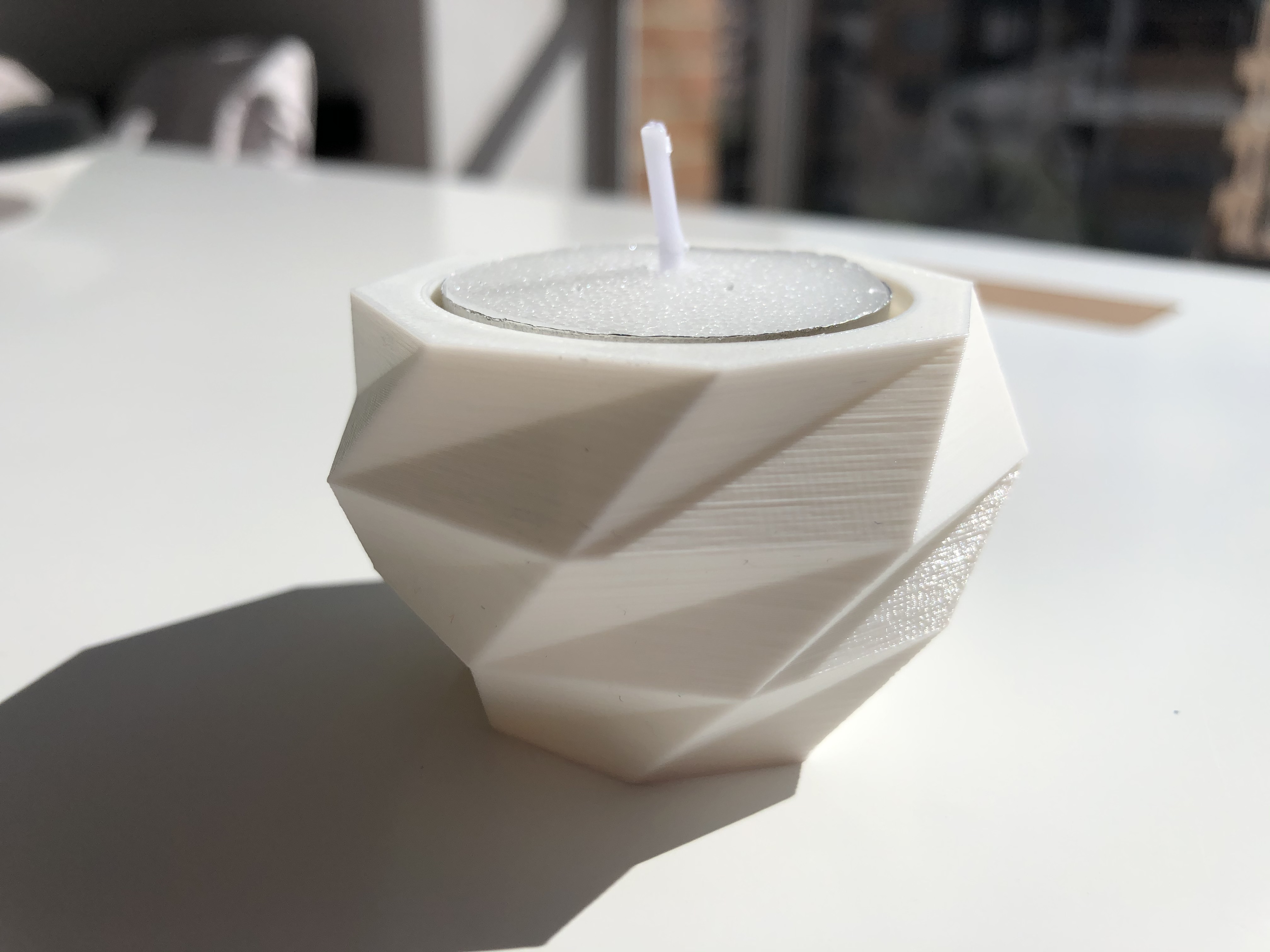 Octo low poly candle holder - Candelabro low poly