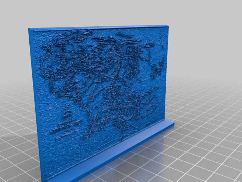 Lord of the Rings lithophane Middle Earth