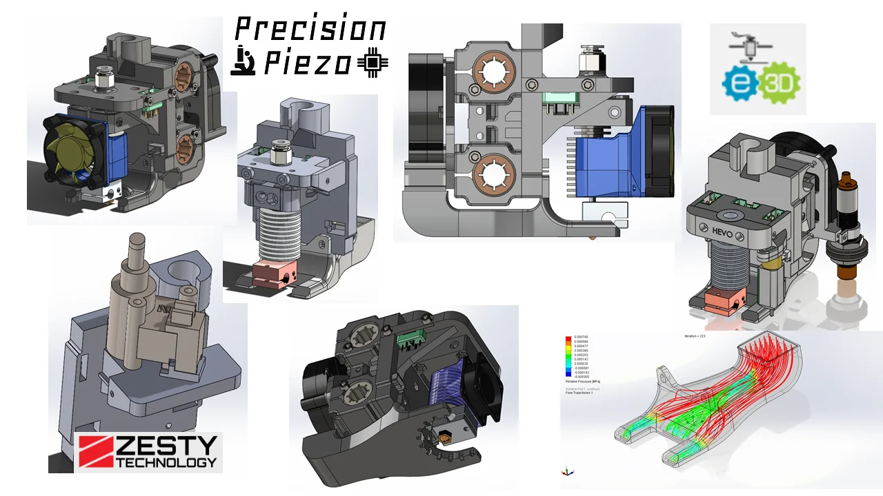 Hypercube Evolution Complete Hotend Assembly