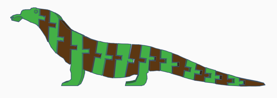 Flexi Komodo Dragon (Dual Extrusion