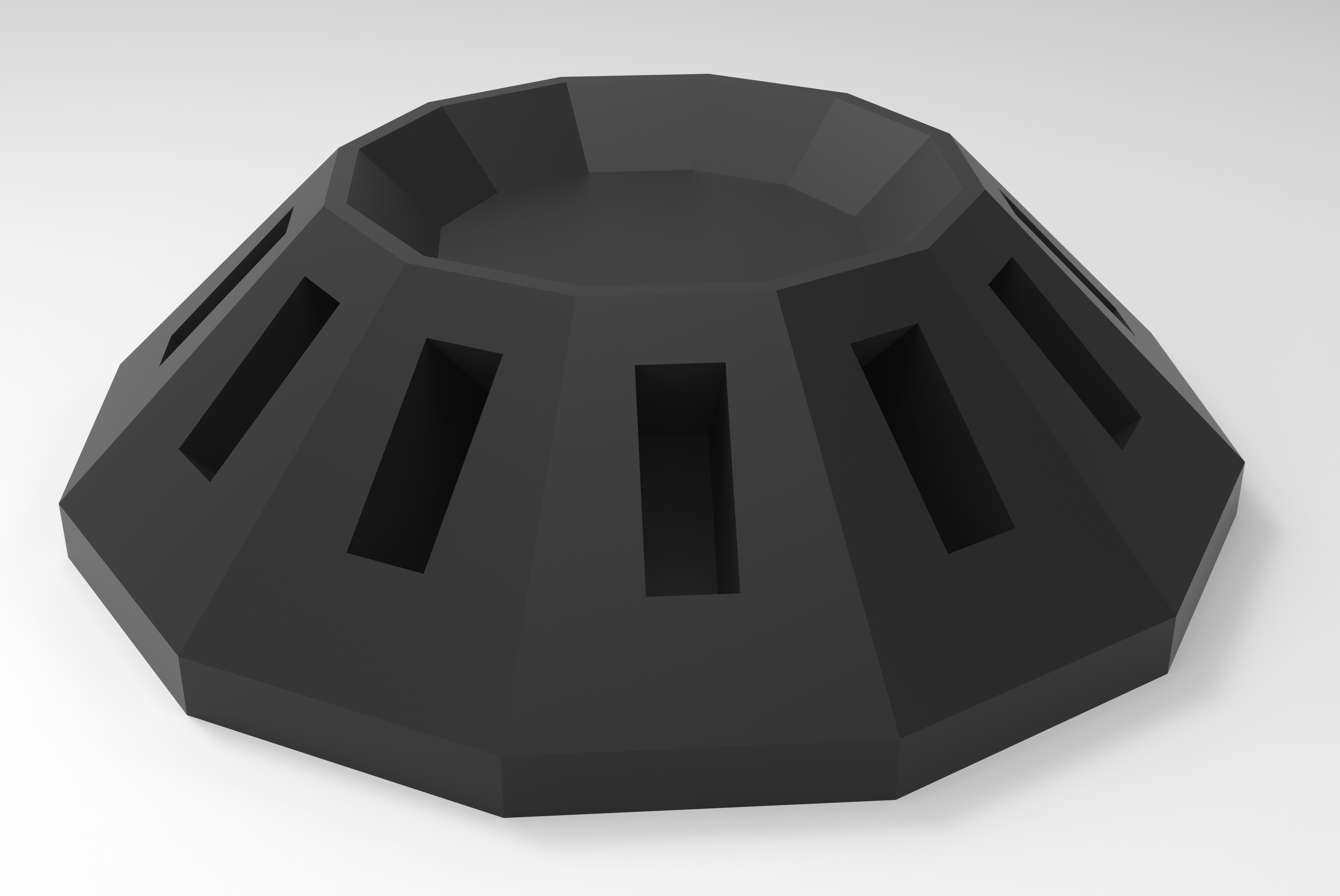 dodecahedron shaped USB holder