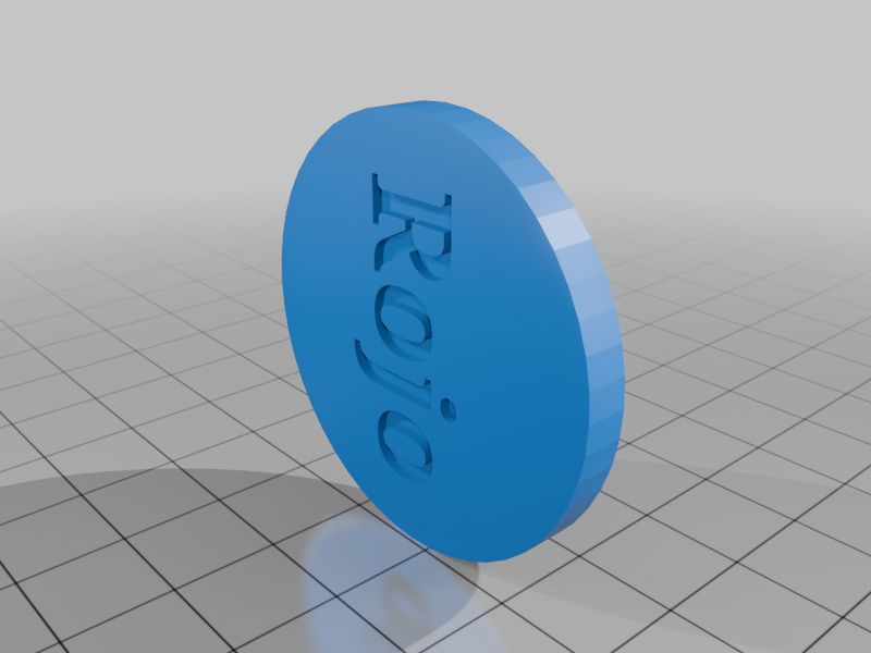 Rojo-Azul Moneda