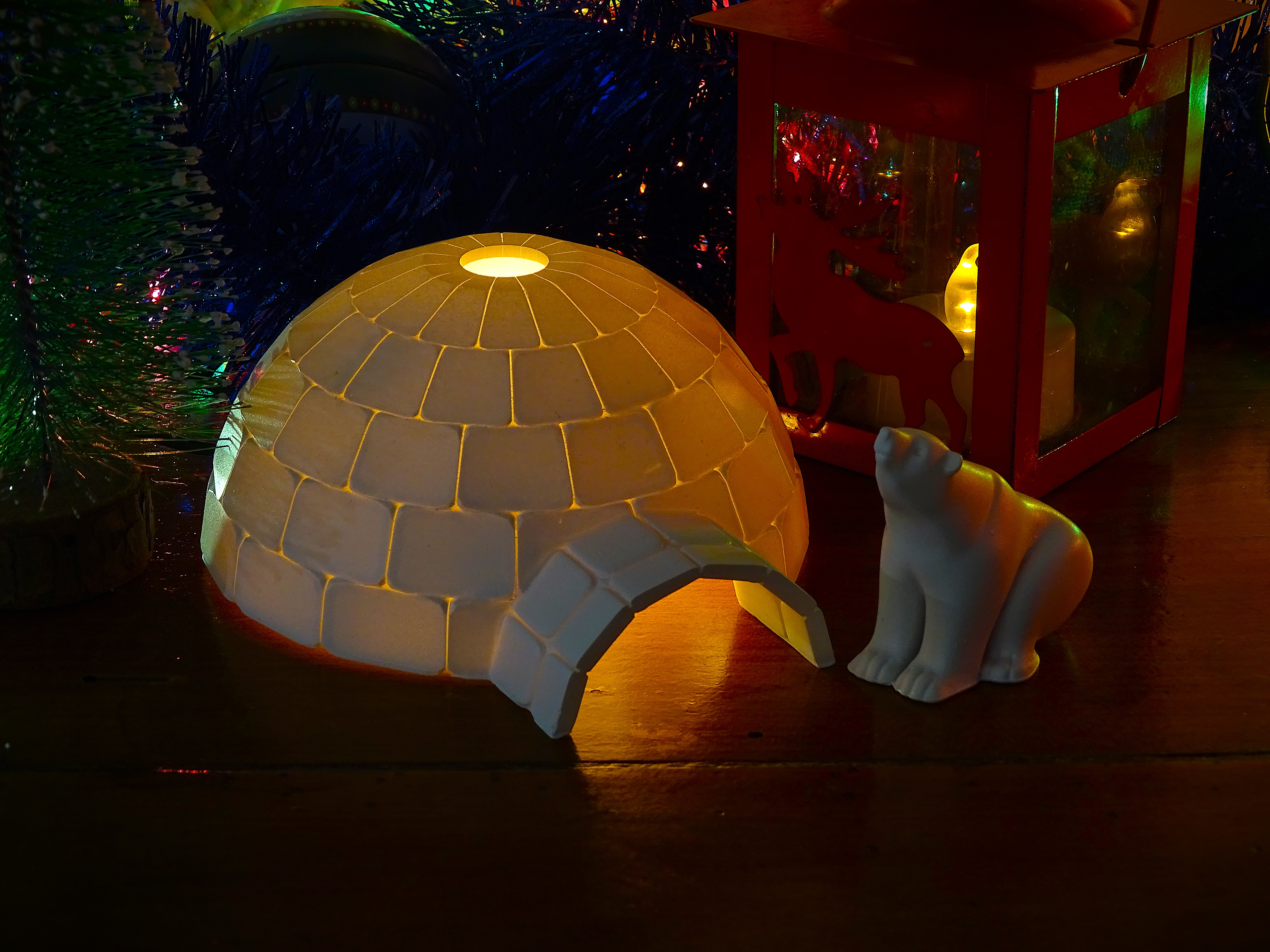 Polar Bear and Igloo, North Pole set (no support) ❄️❄️❄️