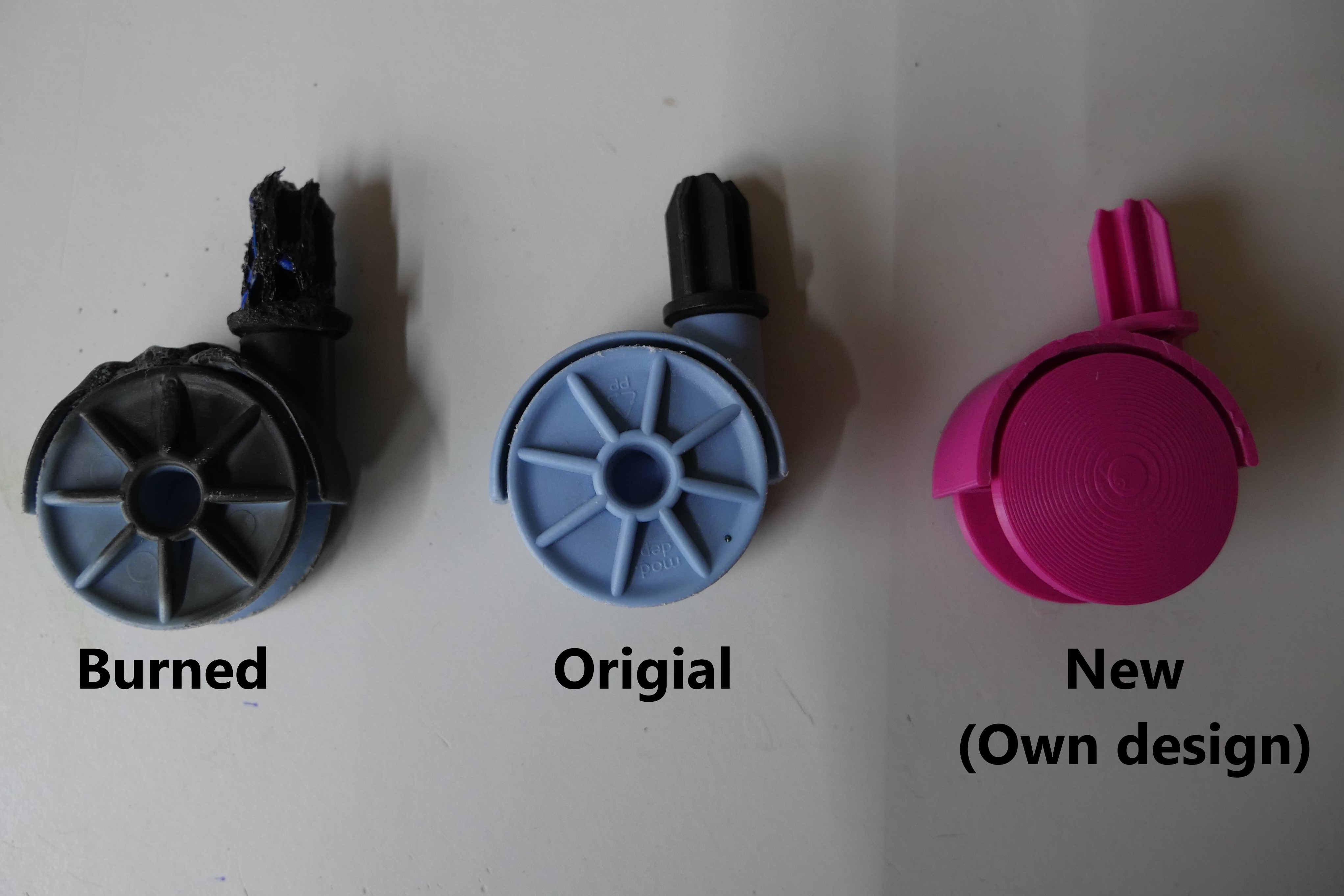 Wheel for drying rack