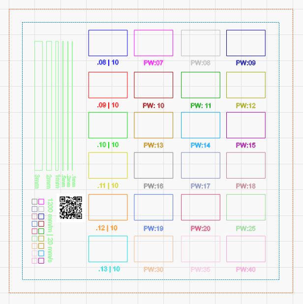 Painted Ceramic Test Tile - Laser Engraving